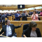 Mariano Rajoy, en el pleno del Senado.