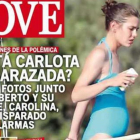 Portada de la revista 'Love' donde publican las fotos del posible embarazo