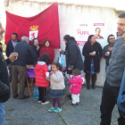 Un momento del acto celebrado esta mañana en Santa Cristina del Páramo