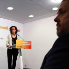 Marta Rovira y Oriol Junqueras, en el Consell Nacional de ERC.