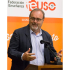 Fernando Rey, ayer, en un acto en Salamanca. SUSANA MARTÍN