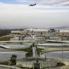 Vista de la EDAR (estación depuradora de aguas residuales) del Llobregat, en el municipio de El Prat. Incluye un tratamiento terciario o de ultradepuración.