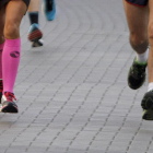 Corredores en la media maratón de León