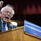 El candidato demócrata, Bernie Sanders, en un acto de campaña en Salem, Oregon.