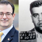 El alcalde de Airmont (NY) Phillip Gigante y su abuelo, el mafioso Vincent Gigante.