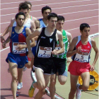 El atleta Saúl Ordóñez, en el centro, está en un gran momento.