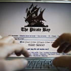 Imagen de archivo de la portada principal de la página web The Pirate Bay.