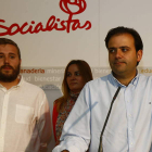 Álvaro Lora y Tino Rodríguez, en una foto de mayo de 2016 en la sede del PSOE. RAMIRO