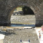 Vista del río ayer; este año no se ha embalsado. L. DE LA MATA