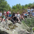 Visita de los alumnos a las cuevas de Vozmediano. DL