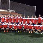 La selección autonómica en su primer entrenamiento.