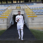 Dioni Villaba, el día de su presentación como nuevo jugador de la Cultural..