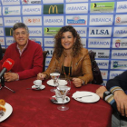José Carlos Cabero, Cayetano Franco, María José García y José Ludena, ayer, durante el desayuno de trabajo con los medios