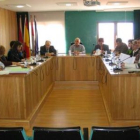 Un momento de la sesión plenaria celebrada en Santa María del Páramo el pasado viernes.