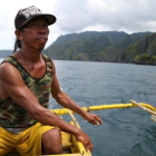 Un pescador de Filipinas.