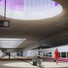 Así serán los andenes de la estación de León