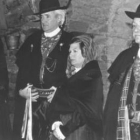 Luis del Olmo y Maruja Botas en la boda maragata recreada en 1995.