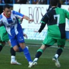 Candela, que puede ser novedad para este encuentro, en el partido ante el Real Rácing en el mes de f