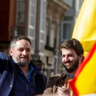 Abascal y Juan García-Gallardo ayer, en Burgos. SANTI OTERO