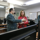 La delegada de Gobierno, Virginia Barcones visita la Comandancia de la Guardia Civil de Soria junto al teniente coronel jefe, Andrés Velarde.