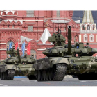 Imagen de un desfile militar en Moscú