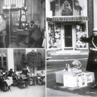 Imágenes de boticarios, un policía municipal con el aguinaldo de Navidad y costureras, que podrán verse hoy en el fórum de la Biblioteca Pública (pulse sobre la imagen para ampliar).