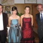 Nicanor Sen, Laura Fernández (reina), Silvia Alonso (dama) y Santos Llamas