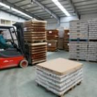El interior de la nueva zona de almacenamiento para los productos agroalimentarios de Ibsa