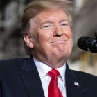 El presidente de los Estados Unidos Donald Trump en un evento en Ohio.