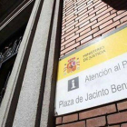 Entrada del Ministerio de Justicia, en Madrid.