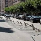 Imagen de una de las calles de Burgos afectadas por los sucesos del día 22, con rebeliones vecinales