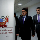 Los fiscales del equipo especial de la Lava Jato en Perú, Rafael Vela y José Domingo Pérez, firmaron un acuerdo de colaboración con la constructora brasileña Odebrecht.