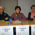 Nieves Sarmiento, Isabel Enrique y Luisa Gómez.