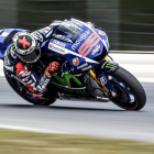 Jorge Lorenzo, durante la calificación del Gran Premio de la República Checa, en Brno.