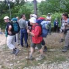 La foto de archivo muestra a peregrinos en La Faba haciendo el Camino de Santiago