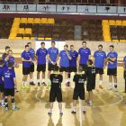 Isidoro Martínez con la selección júnior en León.