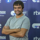 Manu Guix posa en la presentación de la nueva temporada de Operación Triunfo, en el Parque Audiovisual de Cataluña, Terrassa.