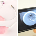 Los dispositivos Babypod (izquierda) y Embriomóvil.