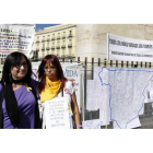 Soledad Luque  y Pilar Moreno, presidentas de dos asociaciones de bebés robados, en Madrid.