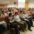 Estudiantes y profesores del campus de Ponferrada, en una imagen de archivo en el salón de actos