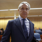 Blesa, a su llegada a la comisión de investigación de corrupción el pasado 17 de febrero. PACO CAMPOS