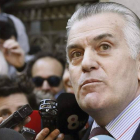 El ex tesorero del PP Luis Bárcenas, a su llegada ayer a la Audiencia Nacional.