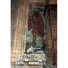 Imagen del mural sobre la lápida de San Alvito.