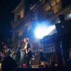 Zapatotipobota durante su actuación ayer en el Festival Territorio Bosco.