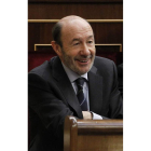 El presidente del grupo socialista del Congreso, Rubalcaba.