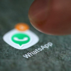 El logo de Whatsapp en un smartphone.