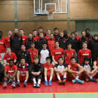 La imagen de los participantes en la cita de baloncesto.