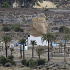 Imágenes del montaje de decorados en Almería, lugar en el que se rodará la película de Ridley Scott ‘Exodus’.