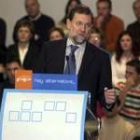 Mariano Rajoy, durante su intervención ayer en un acto del PP en Toledo