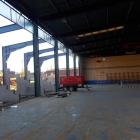 La estructura del graderío ya es visible en el polideportivo. PLANILLO